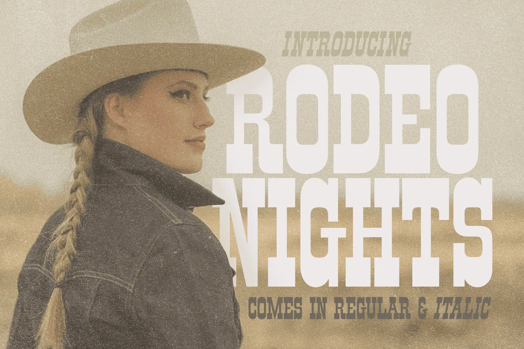Rodeo Nights font preview from Creative Fabrica