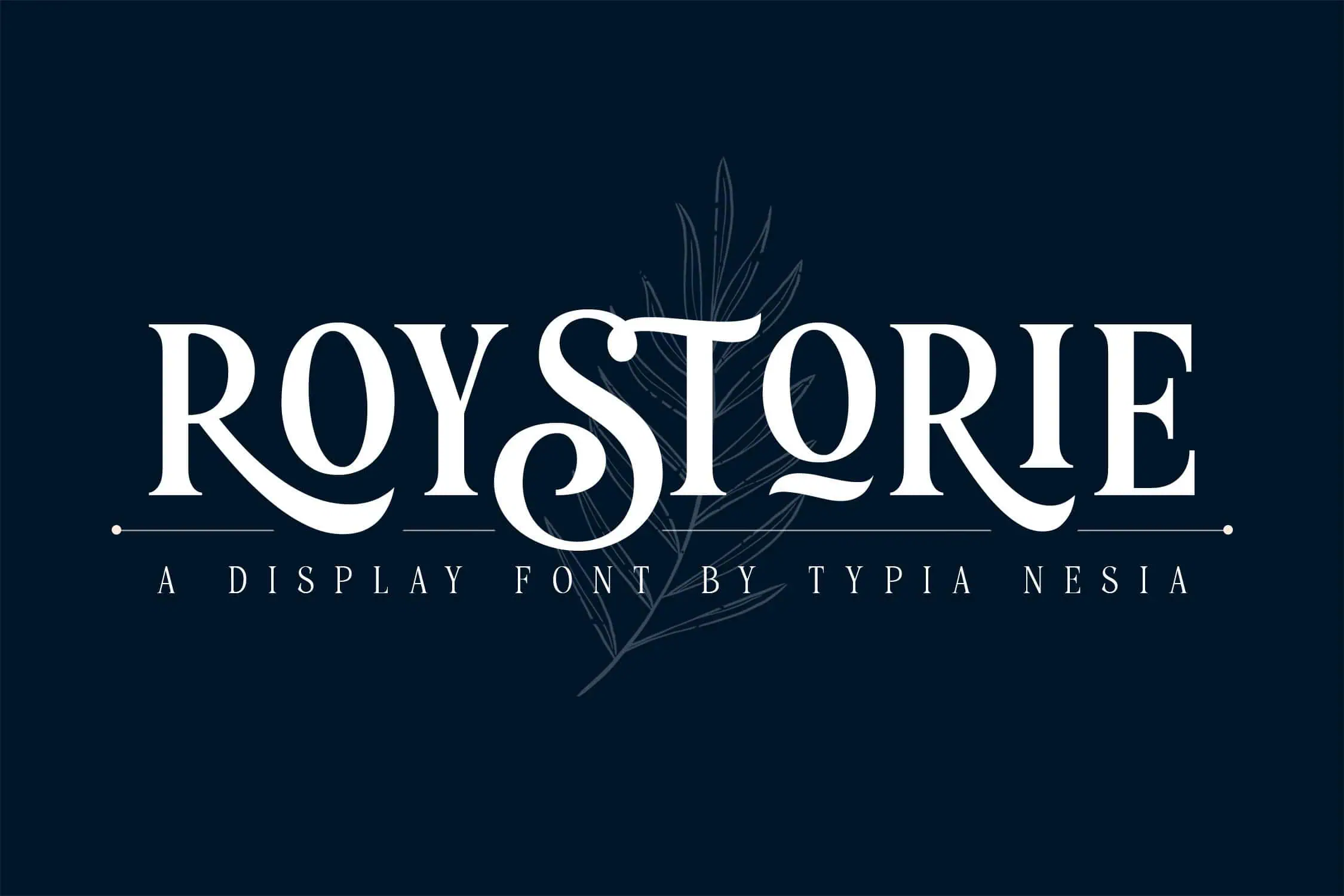 Roystorie font preview from Creative Fabrica