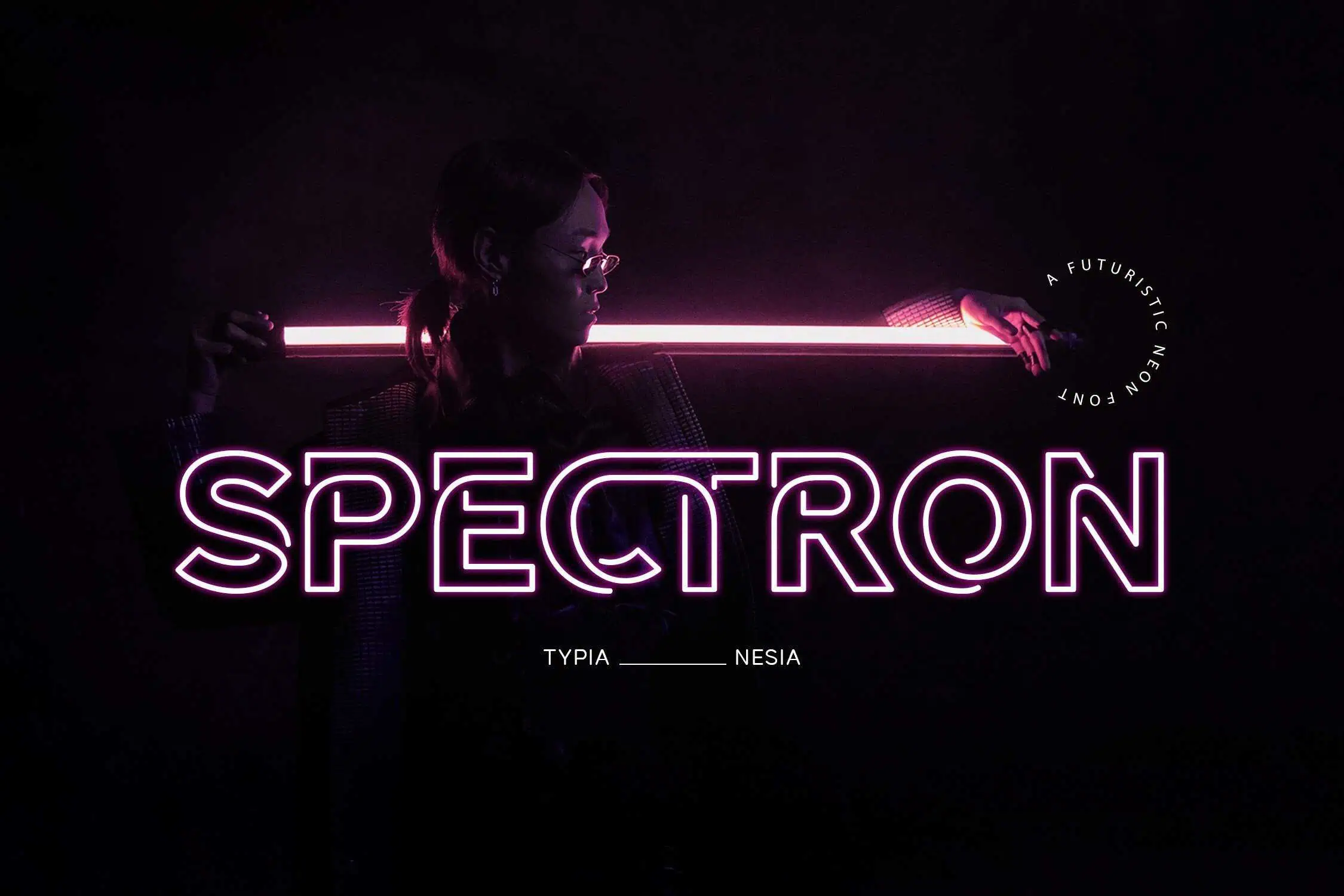 Spectron font preview from Creative Fabrica