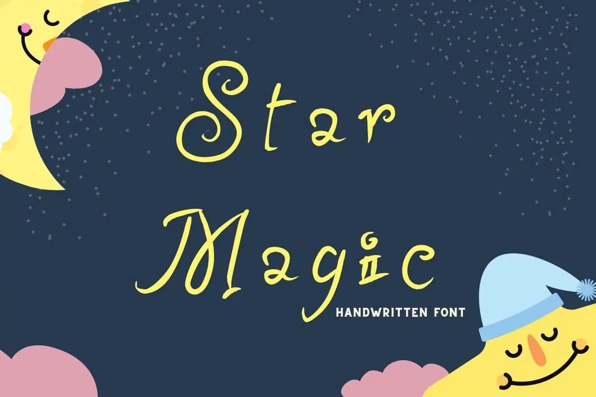 Star Magic font preview from Creative Fabrica