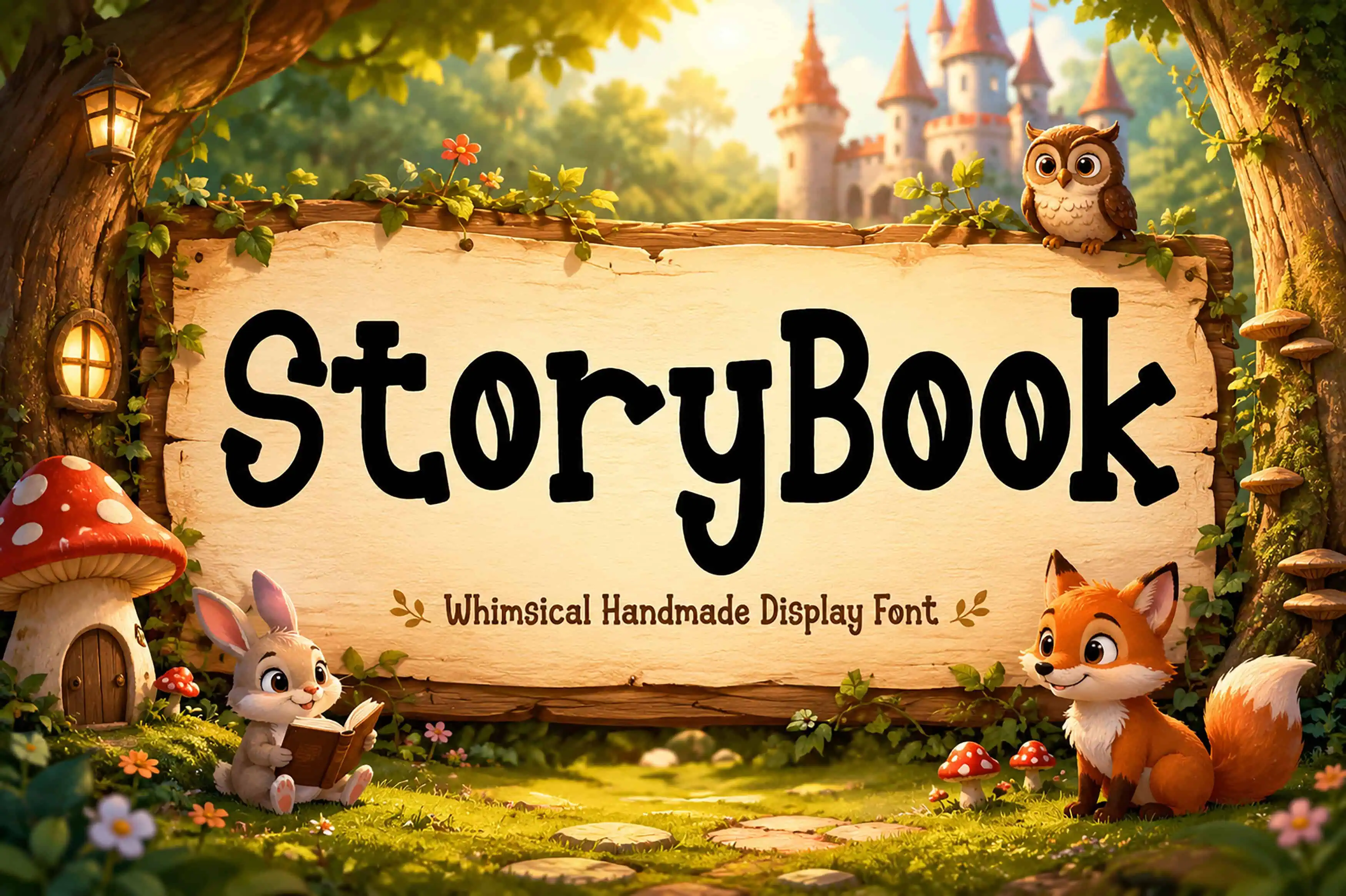 Storybook font preview from Creative Fabrica
