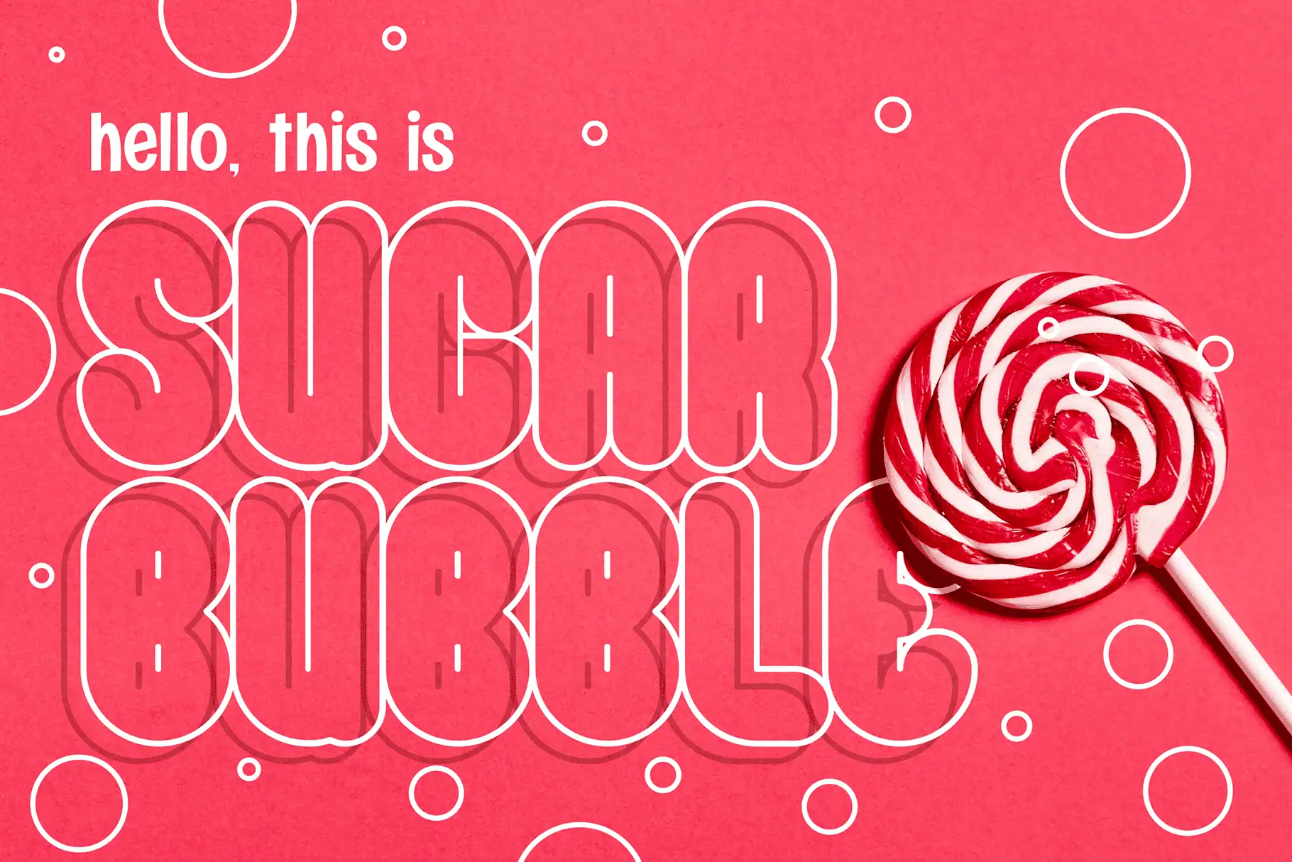 Sugar Bubble font preview from Creative Fabrica