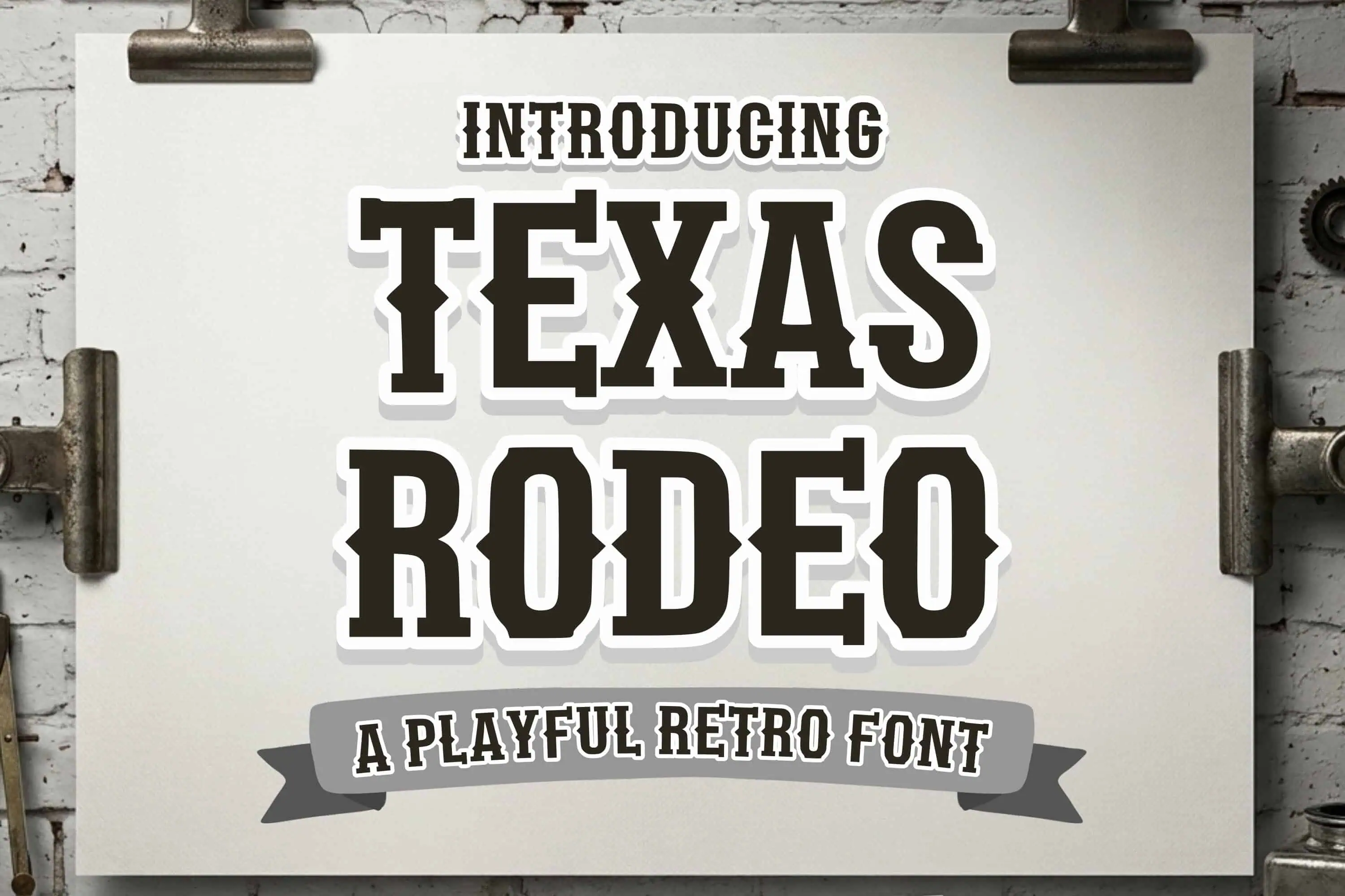 Texas Rodeo font preview from Creative Fabrica