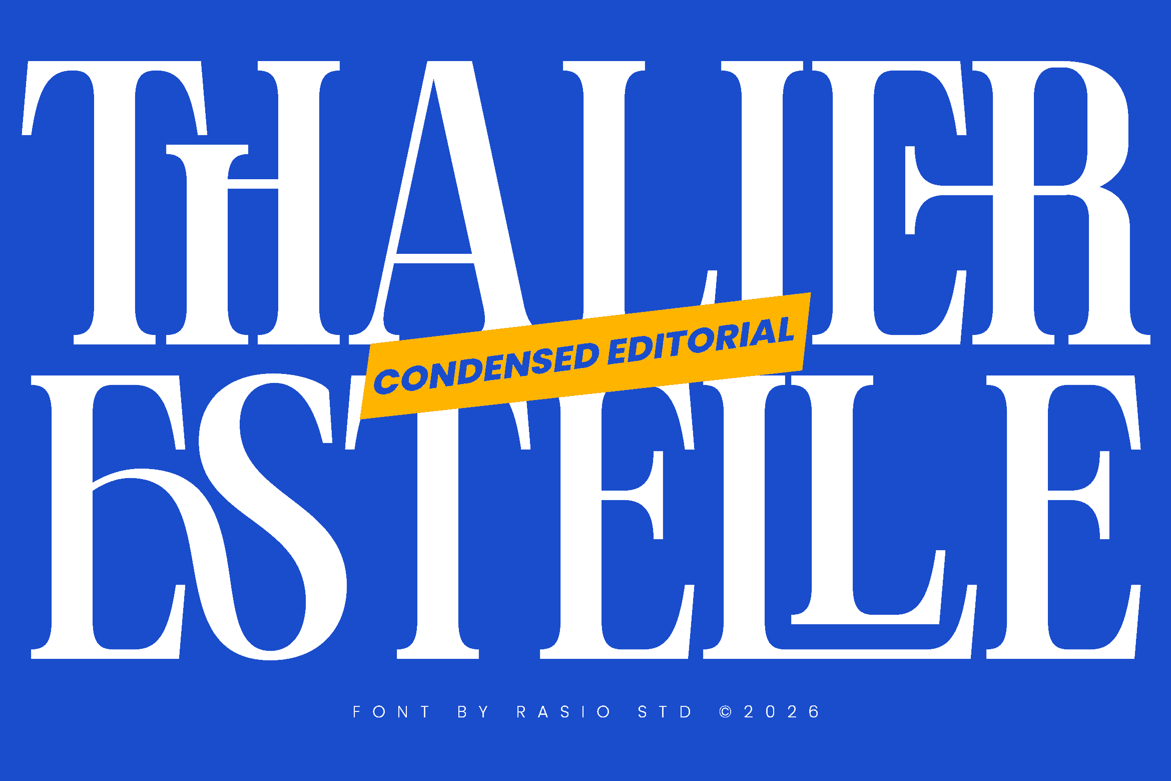 Thalier Estelle font preview from Creative Fabrica