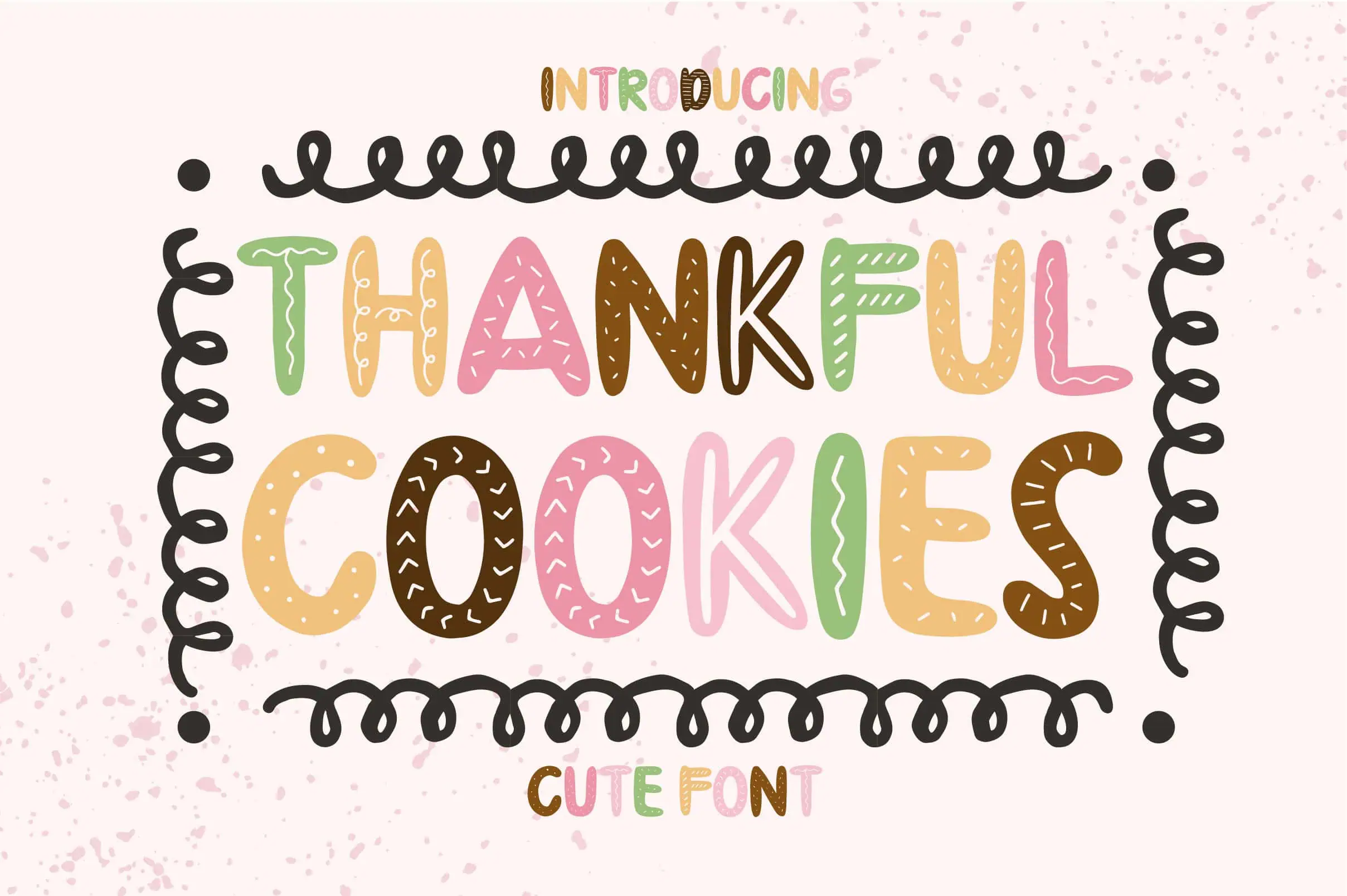 Thankful Cookies font preview from Creative Fabrica