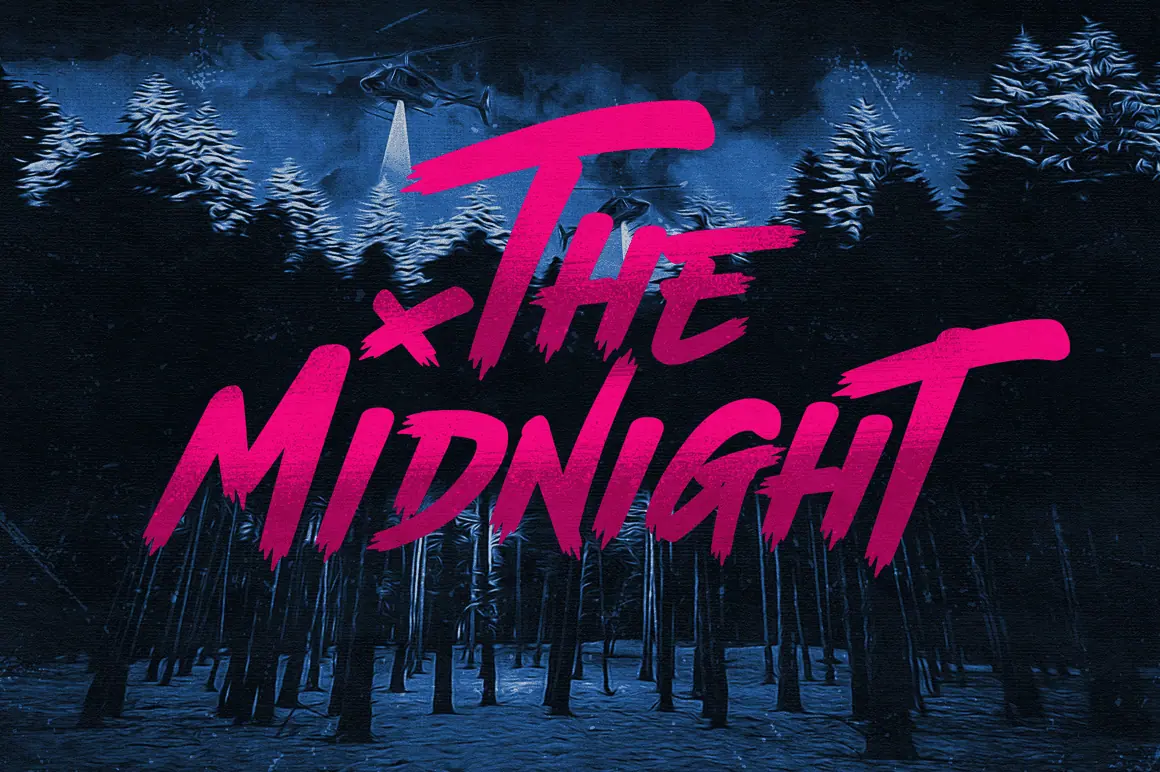 The Midnight font preview from Creative Fabrica