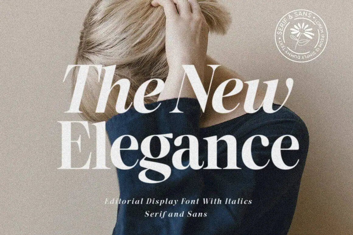 The New Elegance font preview from Creative Fabrica