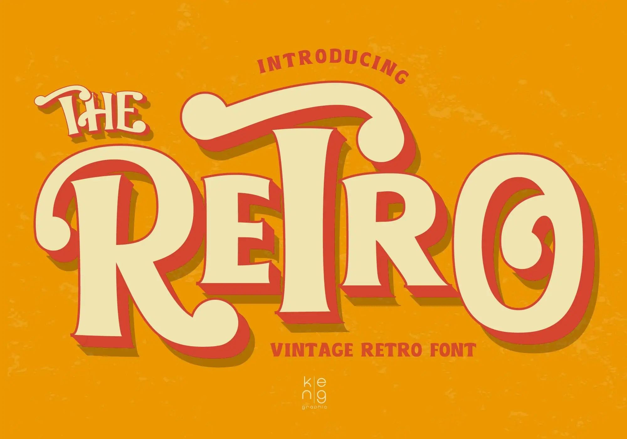 The Retro font preview from Creative Fabrica