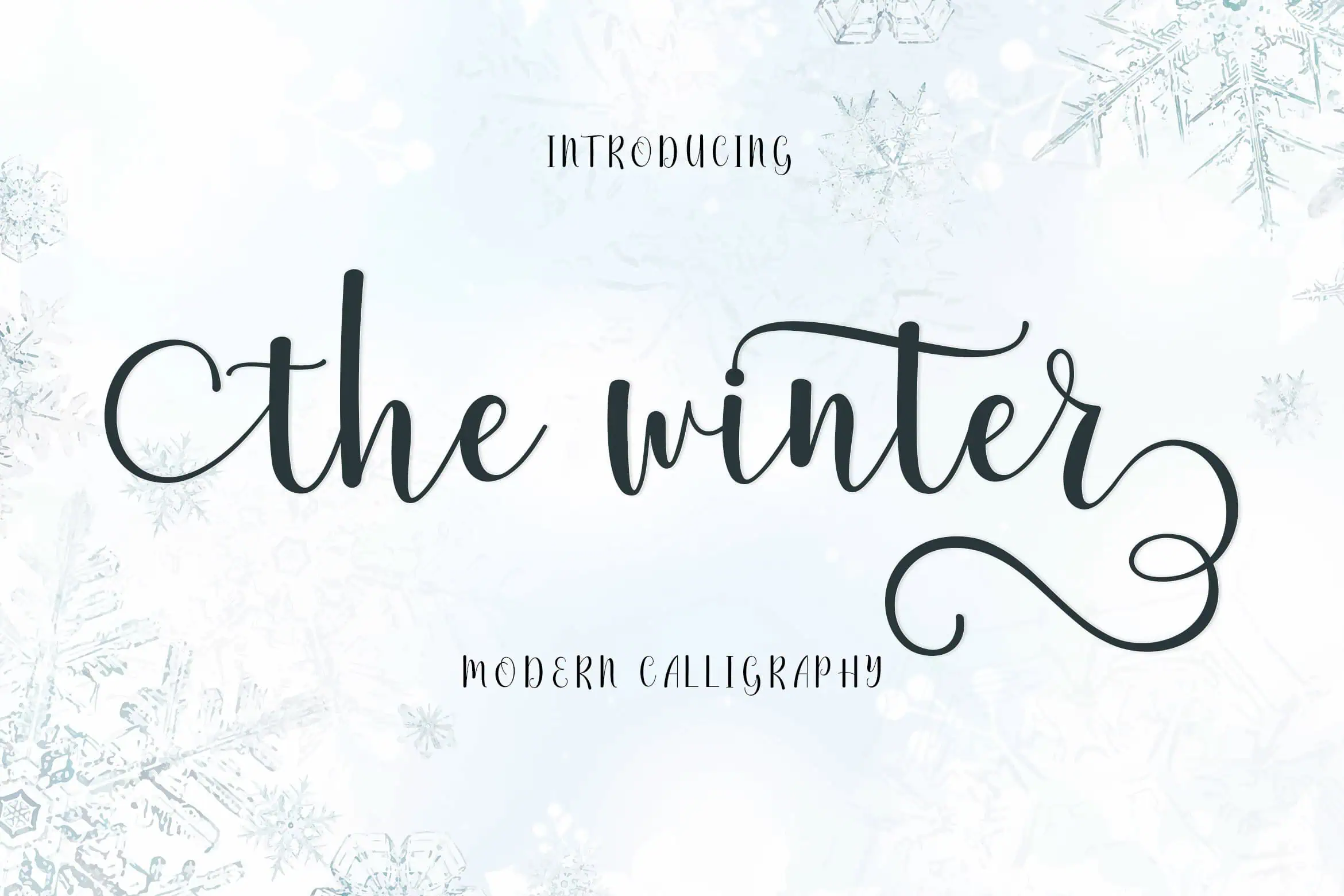 The Winter font preview from Creative Fabrica