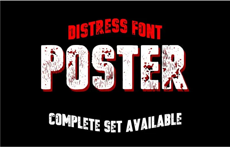 VTKS Poster font preview from Creative Fabrica