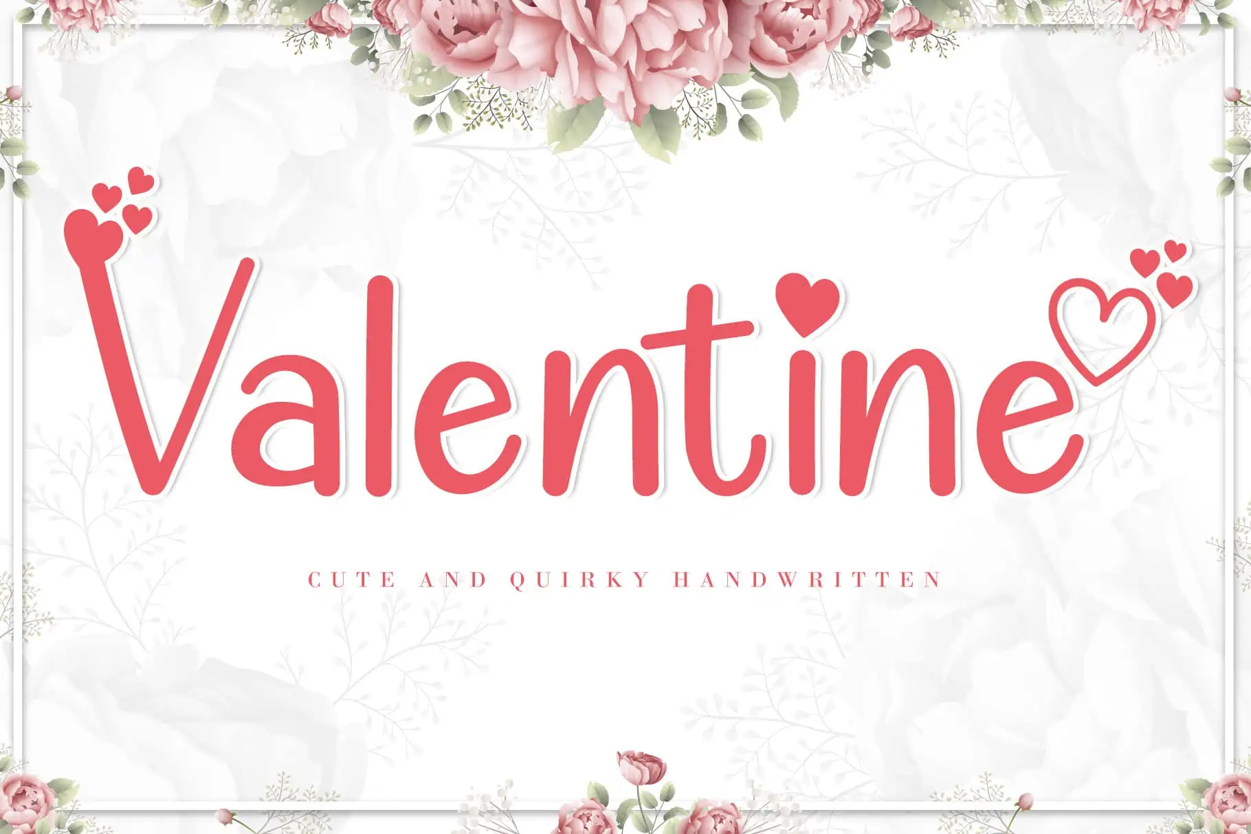 Valentine Cute font preview from Creative Fabrica