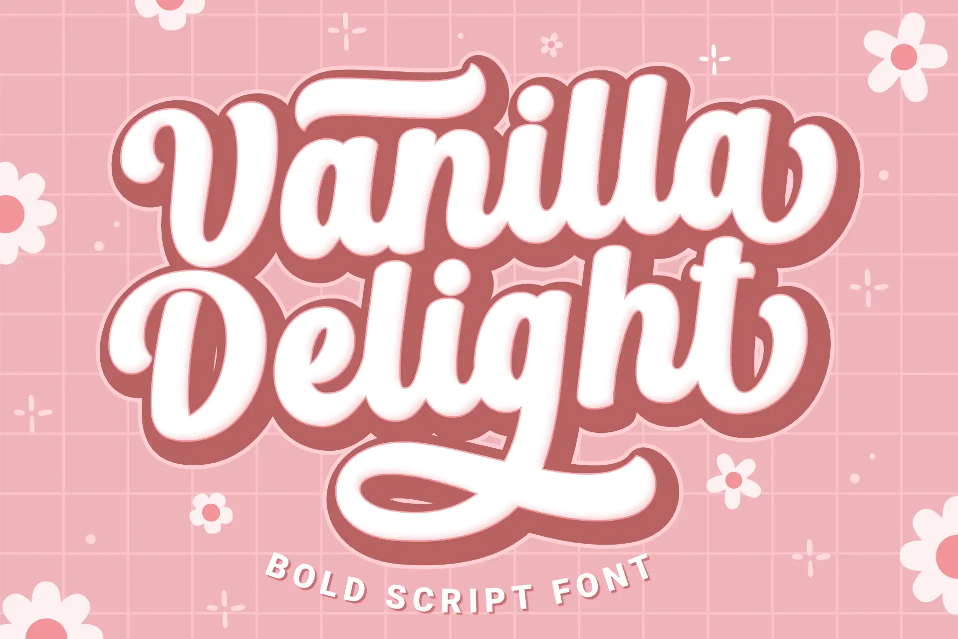 Vanilla Delight font preview from Creative Fabrica