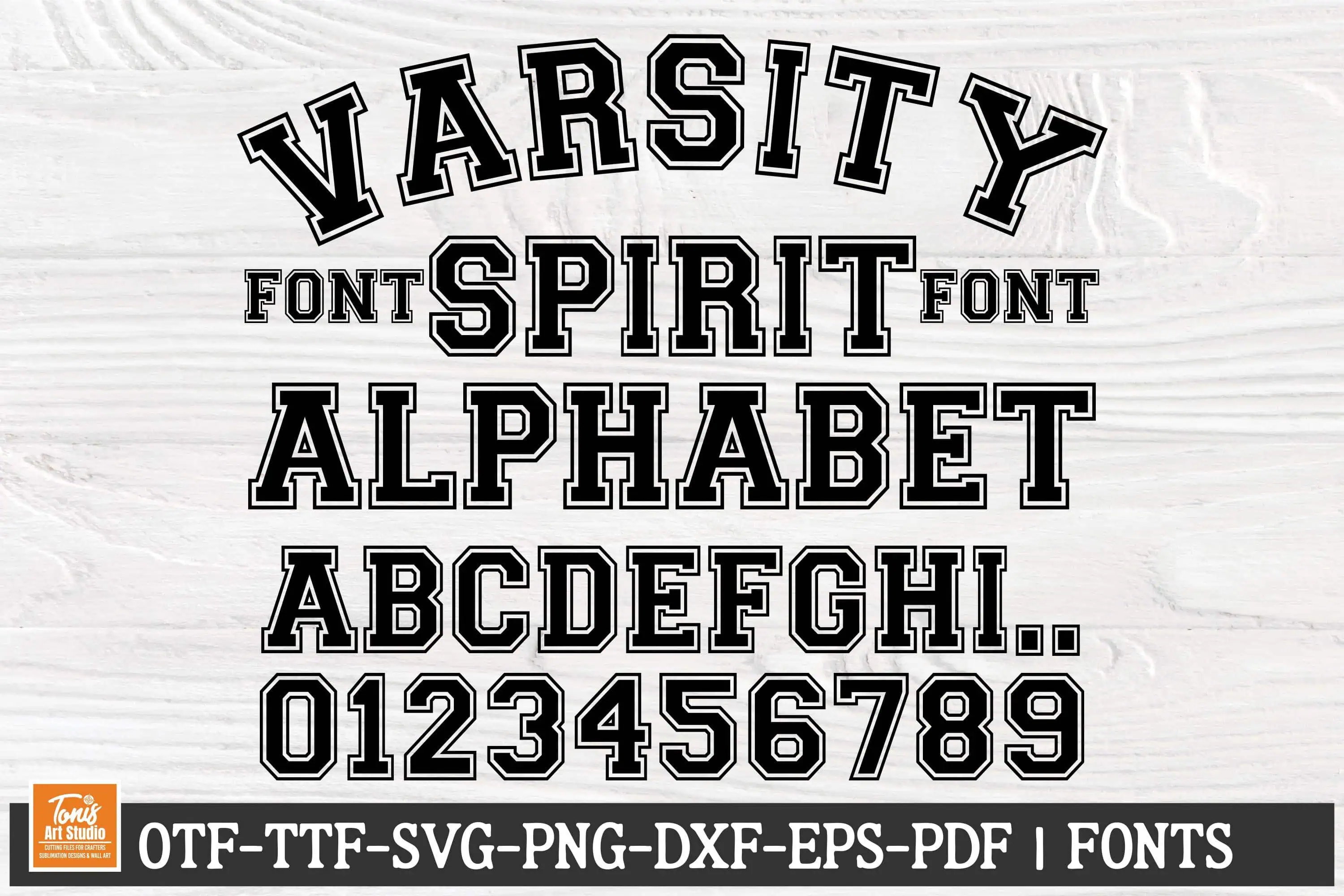 Varsity Spirit font preview from Creative Fabrica