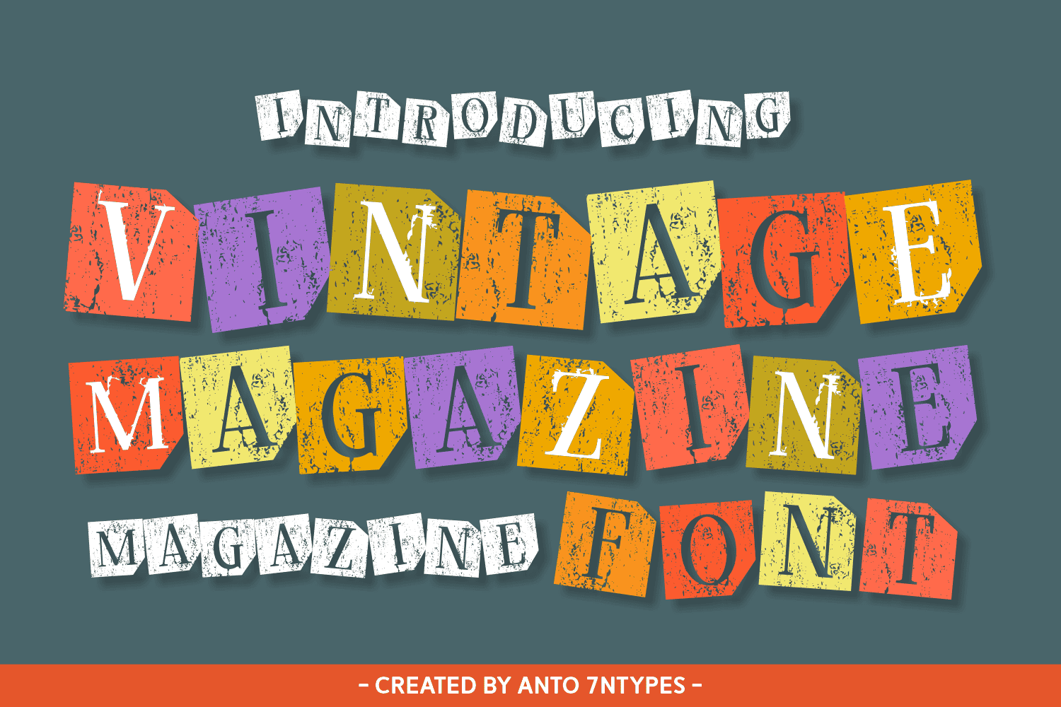 Vintage Magazine font preview from Creative Fabrica