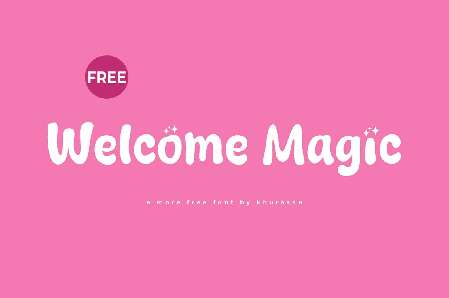 Welcome Magic font preview from Creative Fabrica