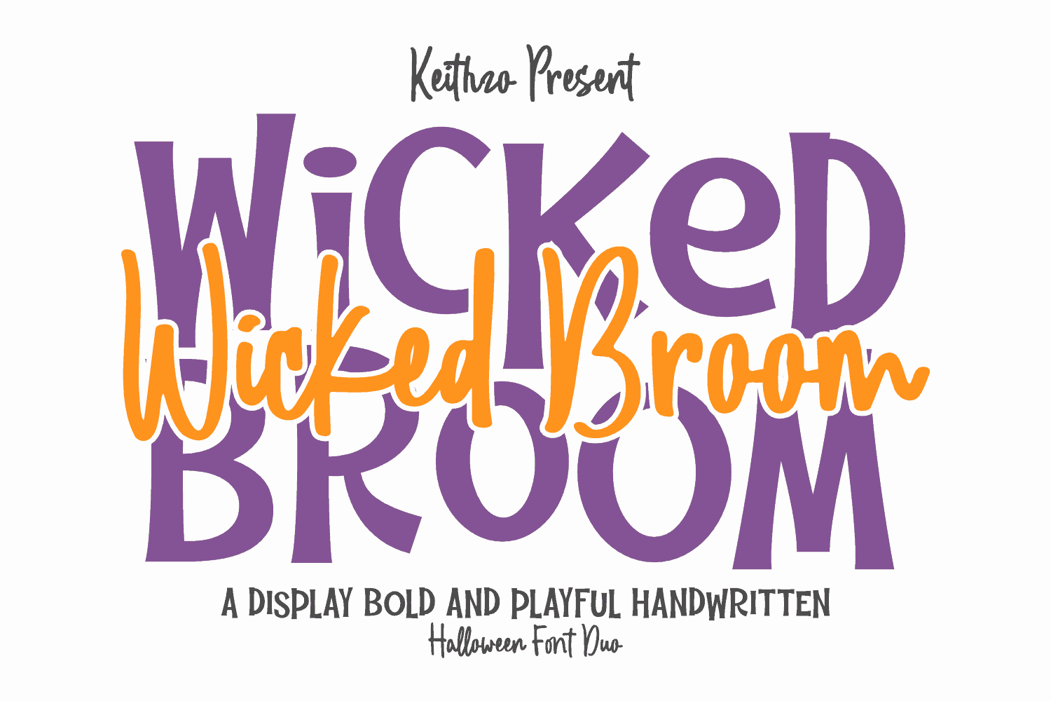 Wicked Broom font preview from Creative Fabrica