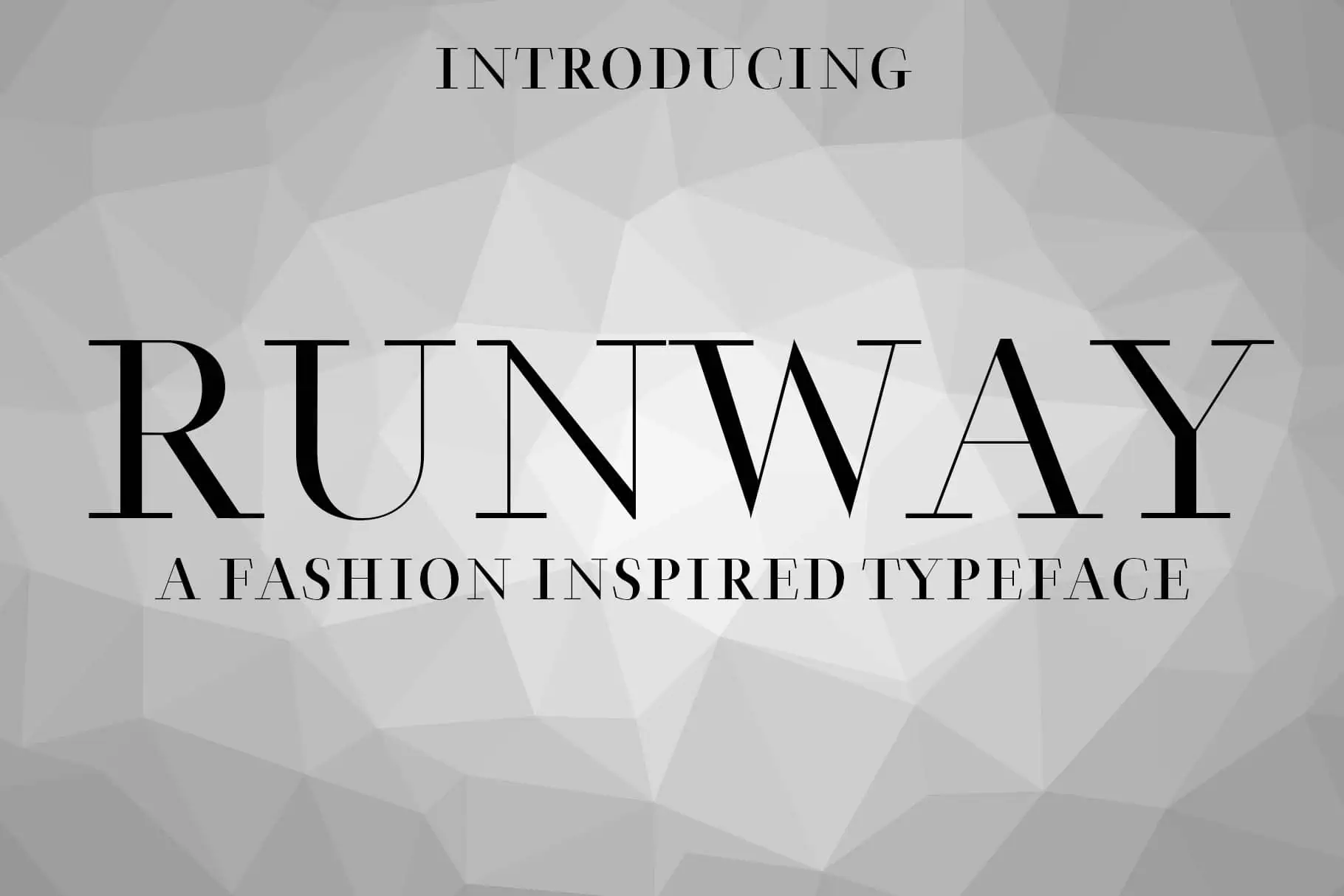 Runway font preview from Creative Fabrica