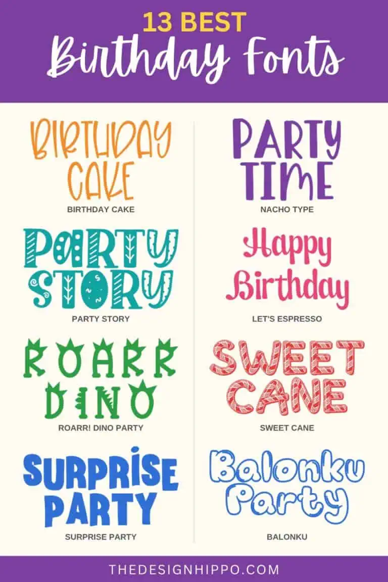 best birthday fonts