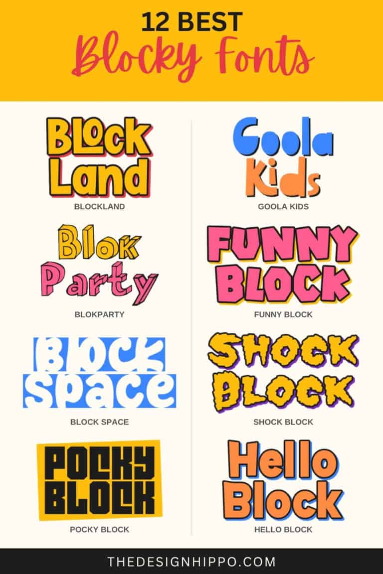 best blocky fonts