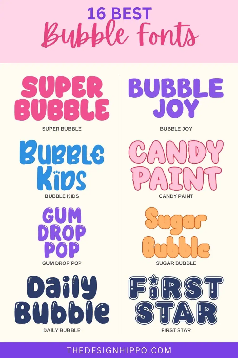 best bubble fonts