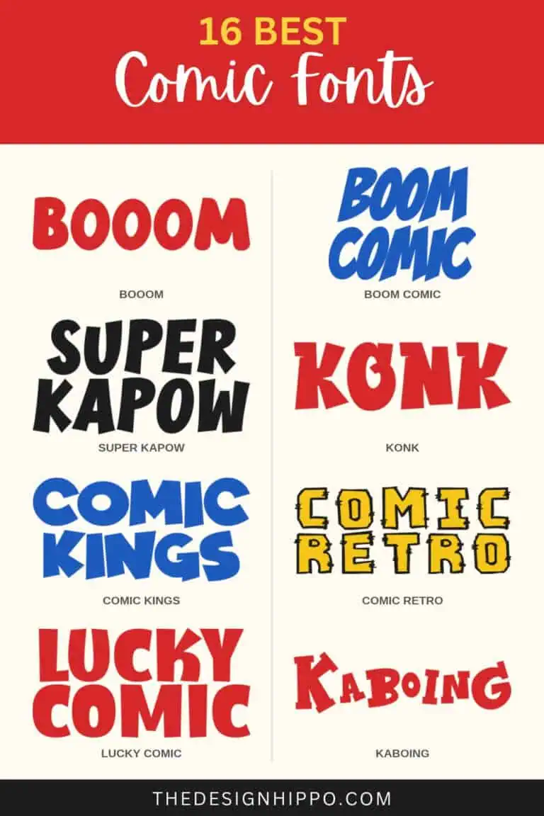 16 best comic fonts for Cricut: superhero, cartoon and kids comic lettering fonts
