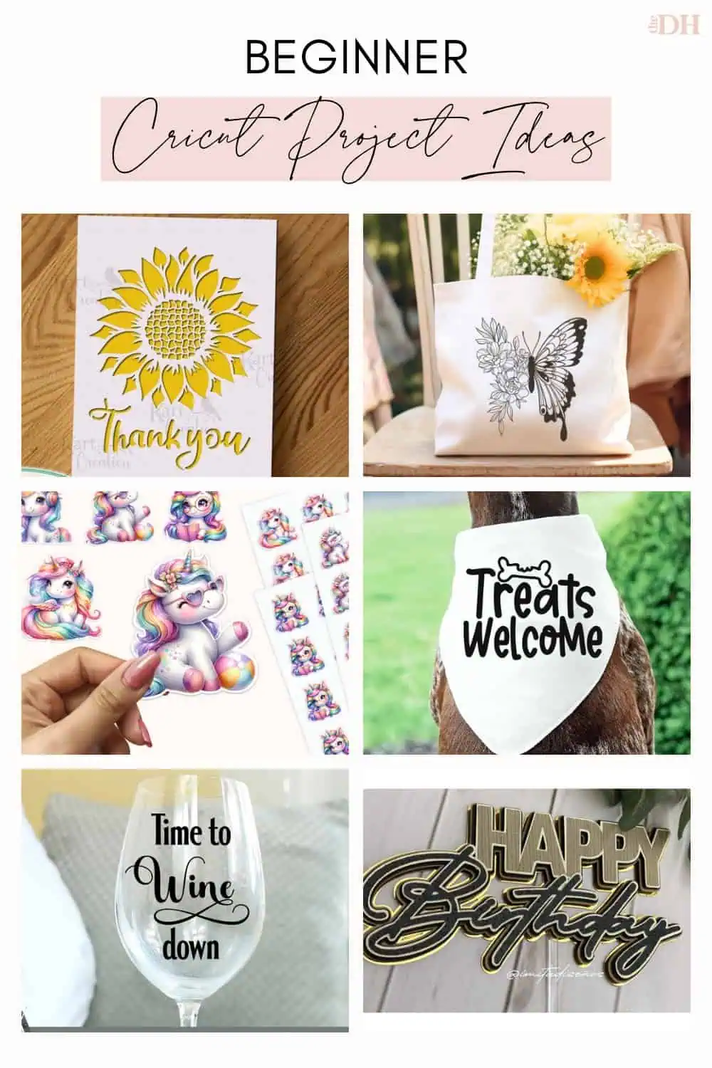 Draw Projects Simple 18 Easy Cricut Ideas for Beginners (Simple First Projects)