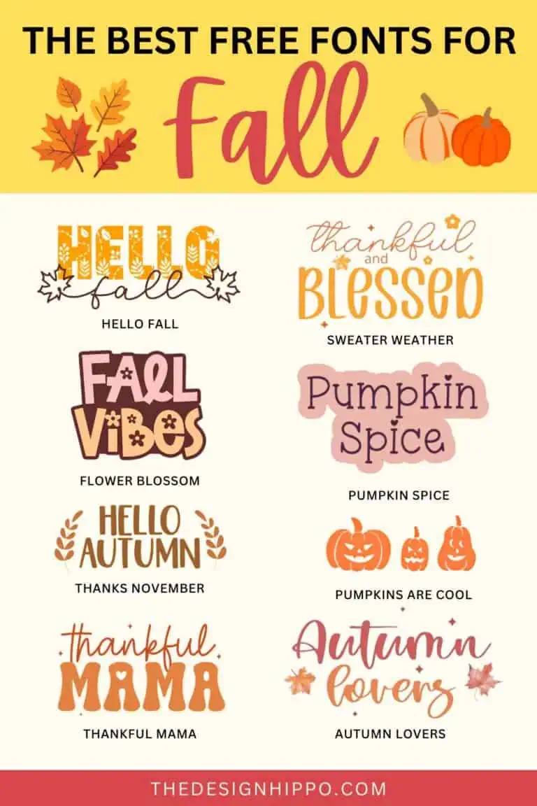best free fall fonts