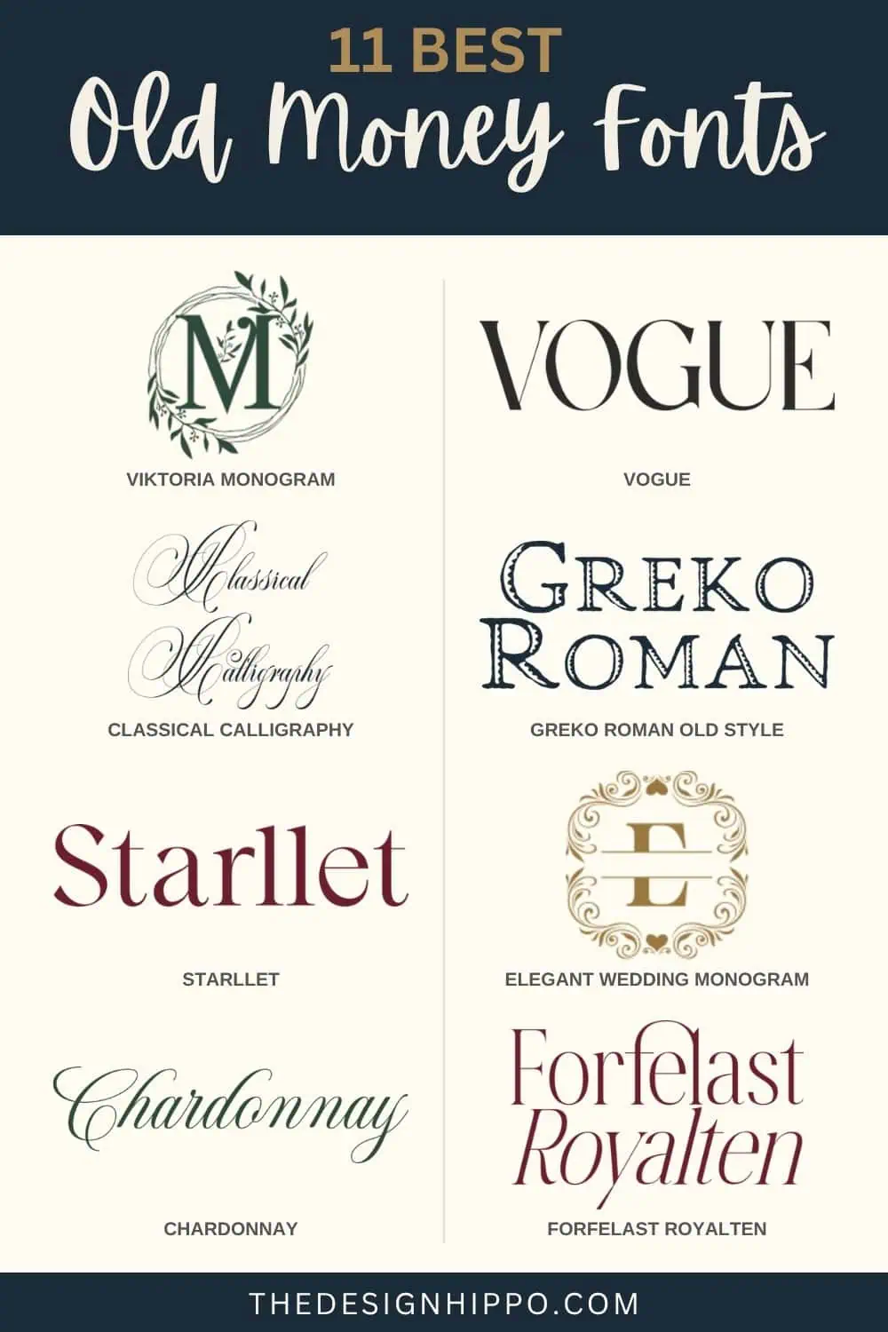 best old money fonts