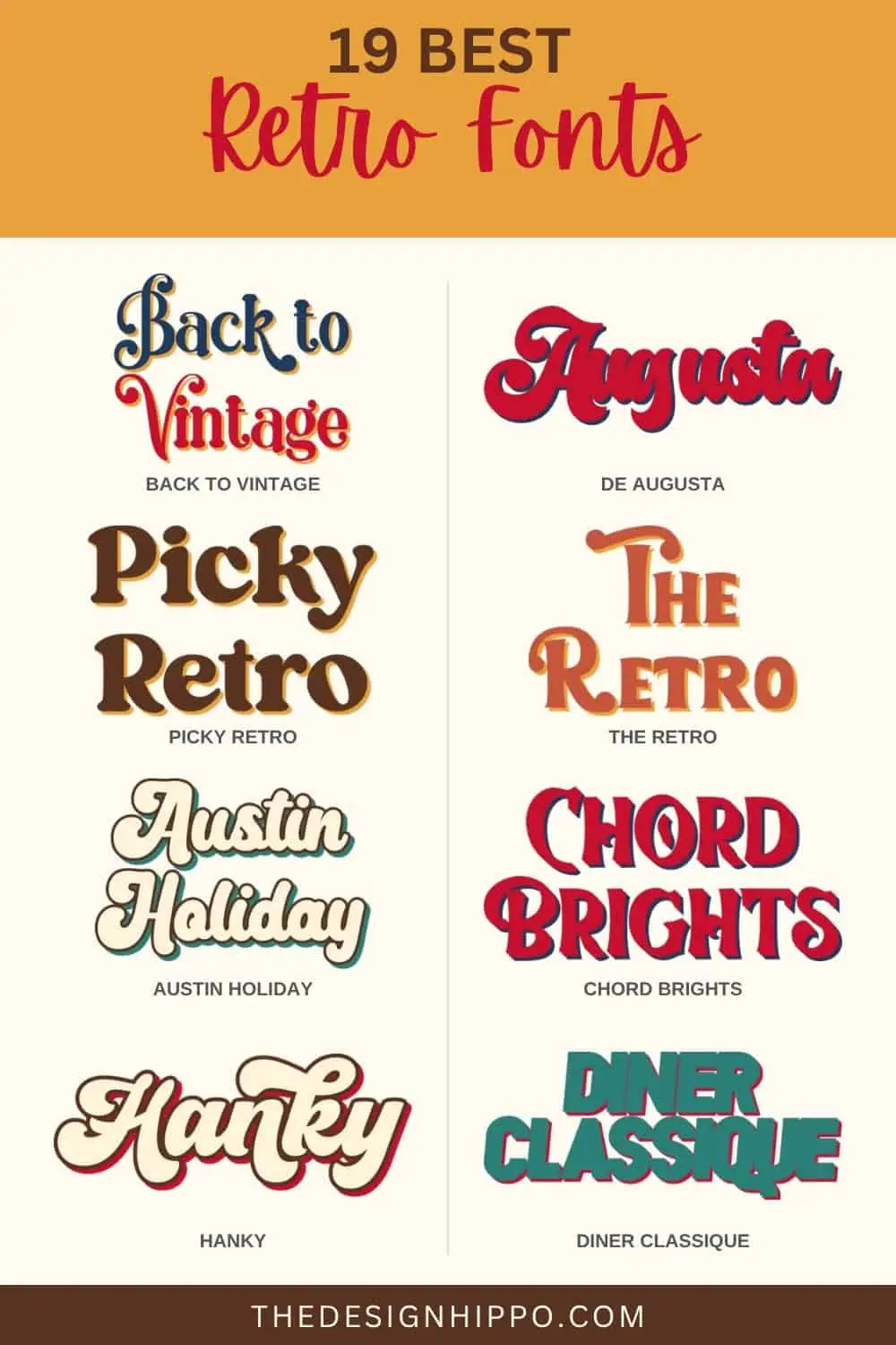 best retro fonts