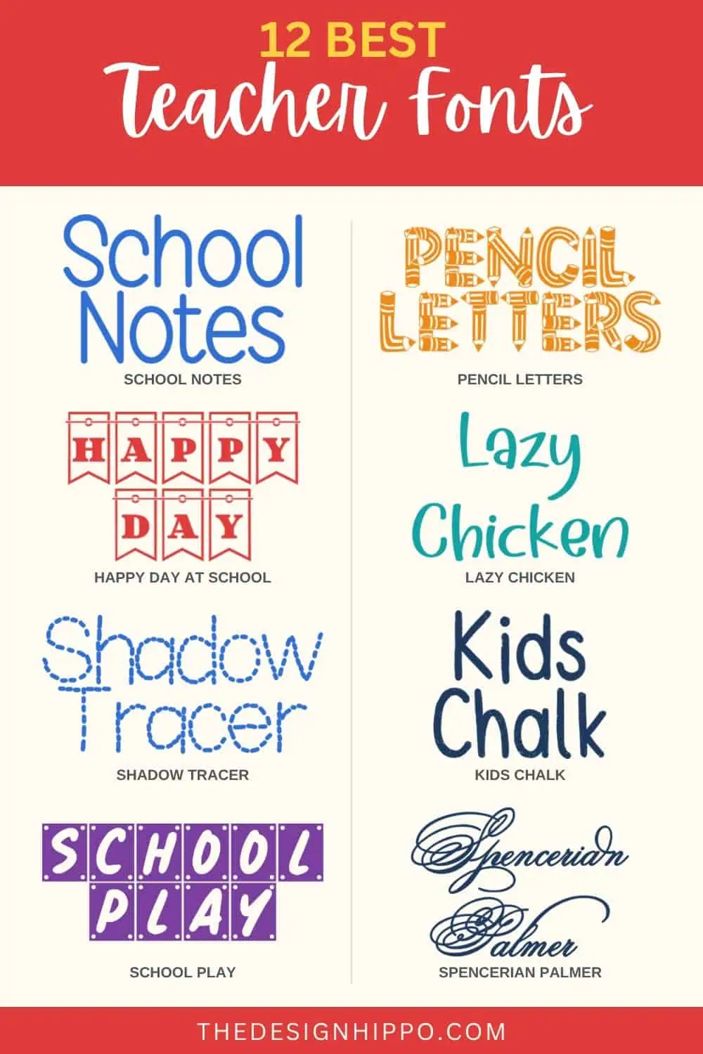 best teacher fonts