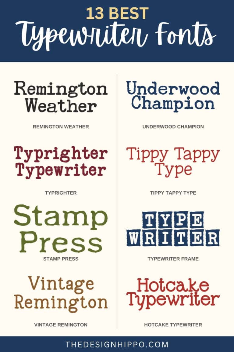 best typewriter fonts