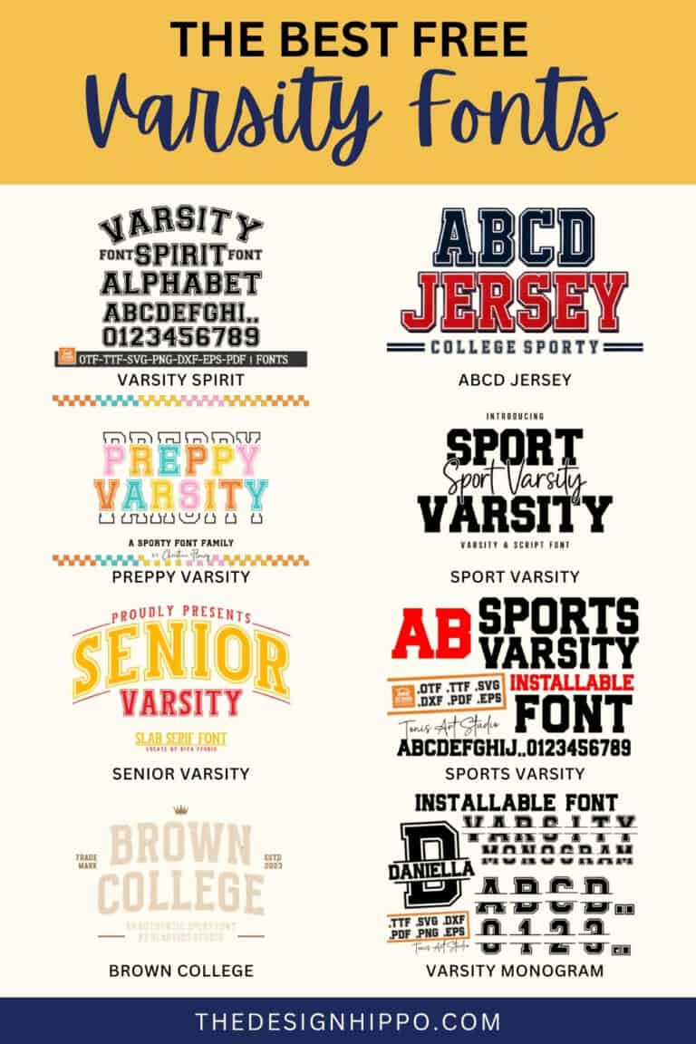 best varsity fonts
