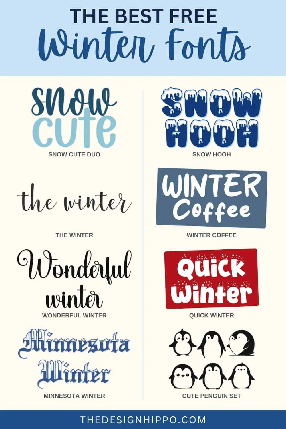 best winter fonts