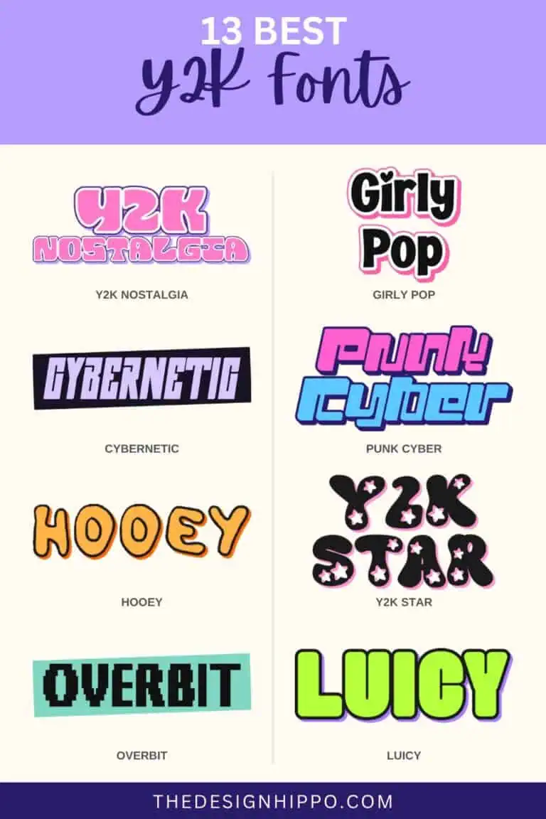 best y2k fonts